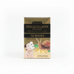 O'Mayln Snail & Collagen Face Mask - 10 PCS O'Mayln