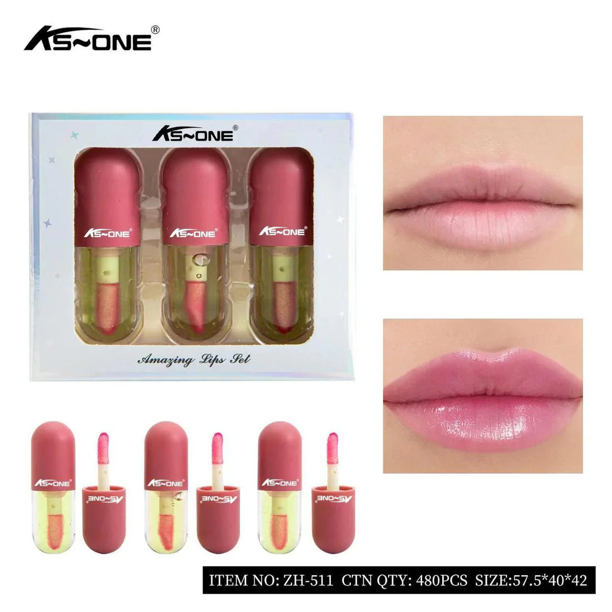 KS-One Amazing Lip Gloss Set KS-ONE