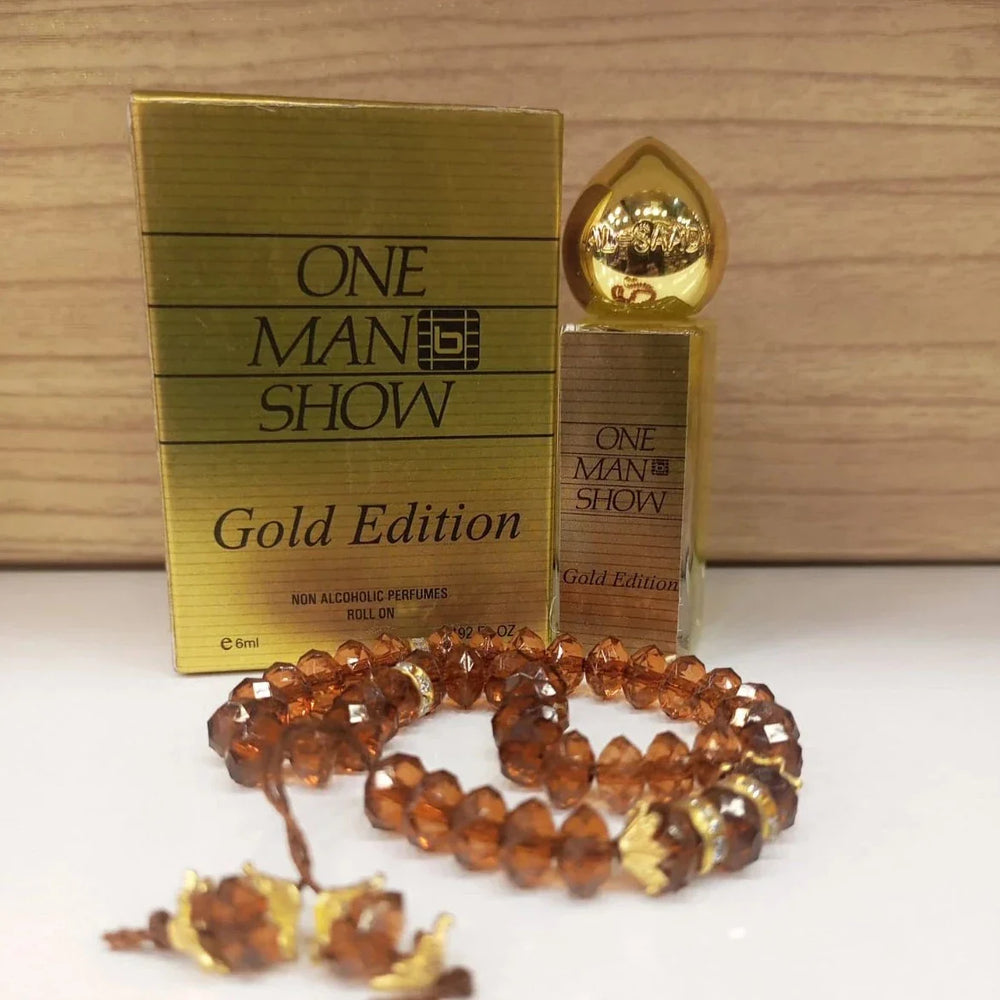 One Man Show Gold Edition Attar with Tasbeeh 6ml One Man Show