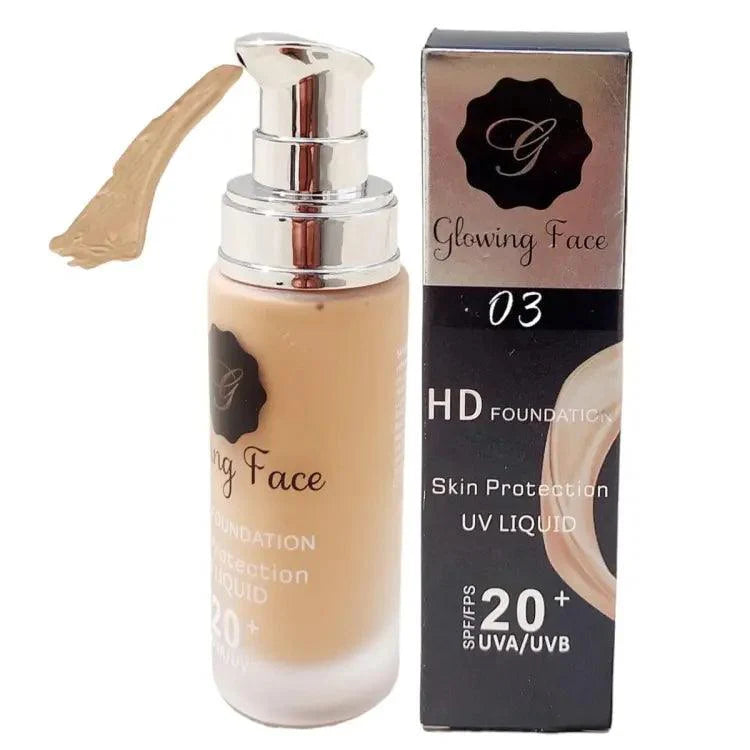 Glowing Face HD UV Skin Protection Foundation Glowing Face