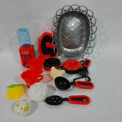 Children Plastic Kitchen Set, Crockery Set Kitchen Appliances Cosmia.pk