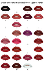 Glamorous Face Thick WaterProof LipStick Pencil (31 Colors) Glamorous Face