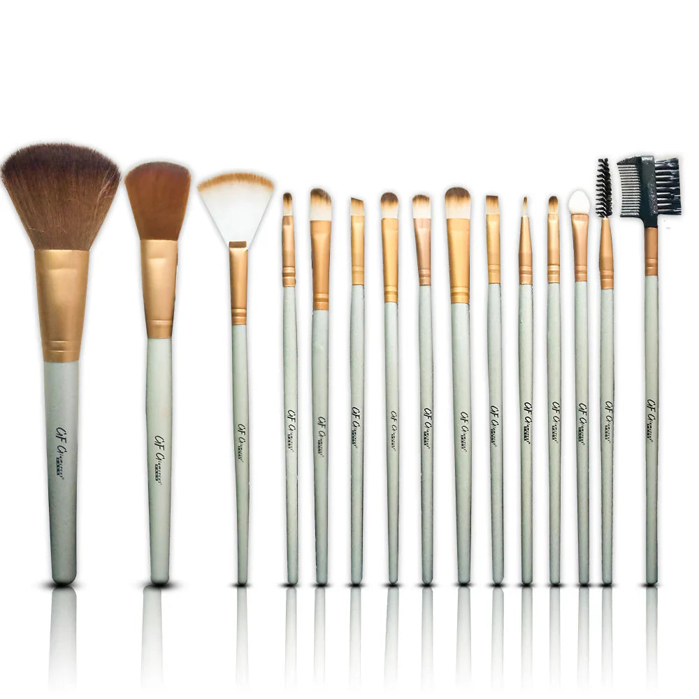 Glamorous Face 15 Piece Leather Brush set Glamorous Face