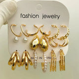 New Combo Pair Earrings Card - Set Of 9