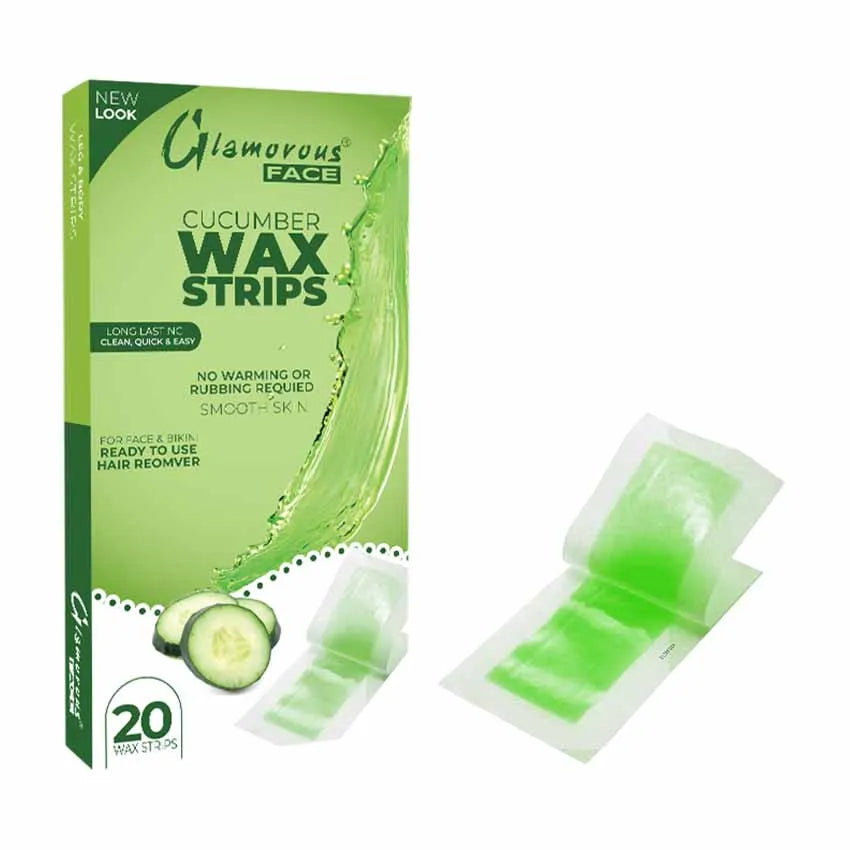 Glamorous Face Body Wax Strips - 4 Flavors Glamorous Face