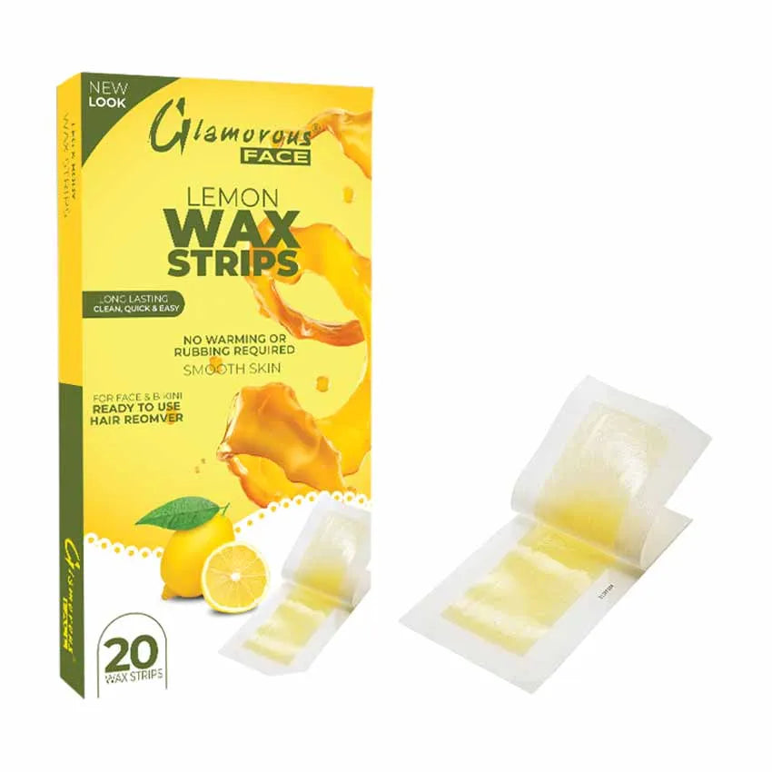 Glamorous Face Body Wax Strips - 4 Flavors Glamorous Face