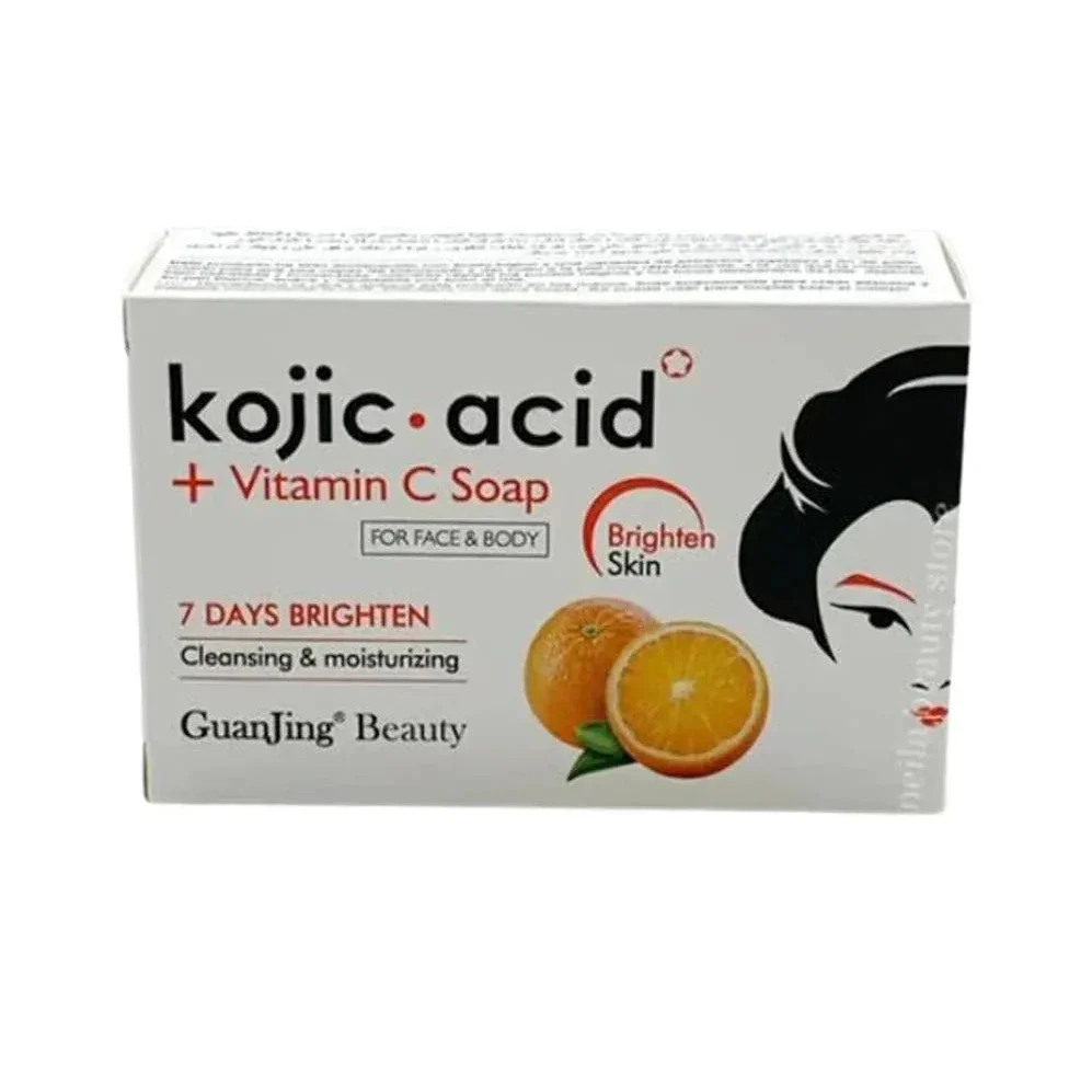 Guanjing Kojic Acid Moisturizing And Whitening Orange Soap for Face Kojic