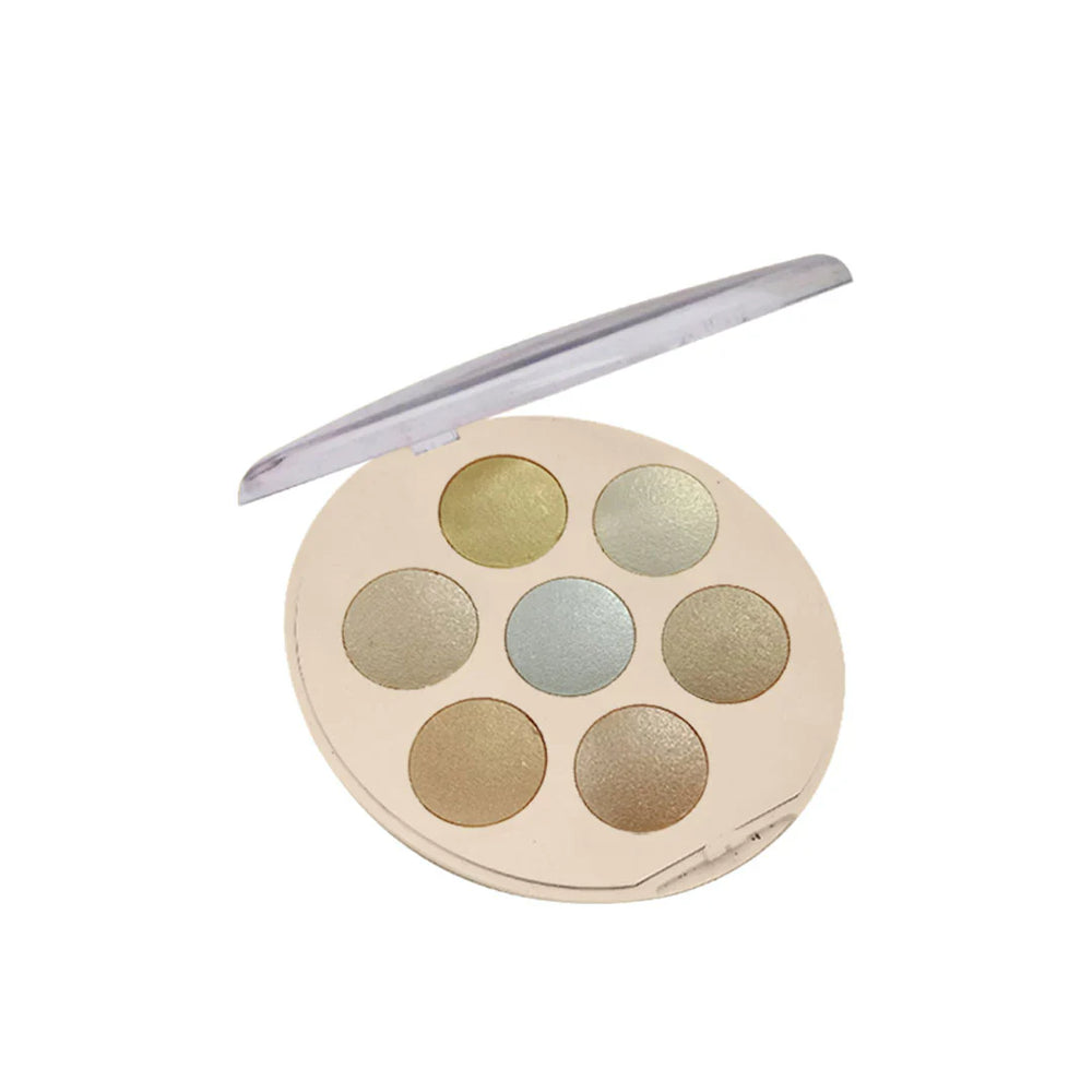 Glamorous Face Highlighter & Blusher Palette (7 Colors) – Glow & Glamorous Face