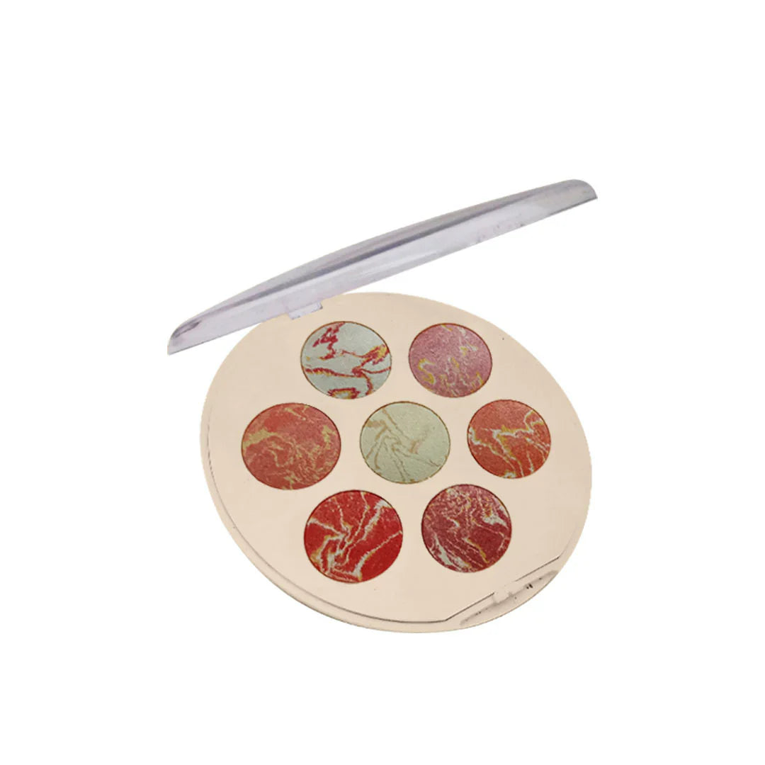 Glamorous Face Highlighter & Blusher Palette (7 Colors) – Glow & Glamorous Face