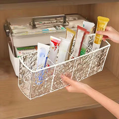 4 Grid Makeup Brush Pen Holder Multi Compartment Rippled Divided Cosmia.pk