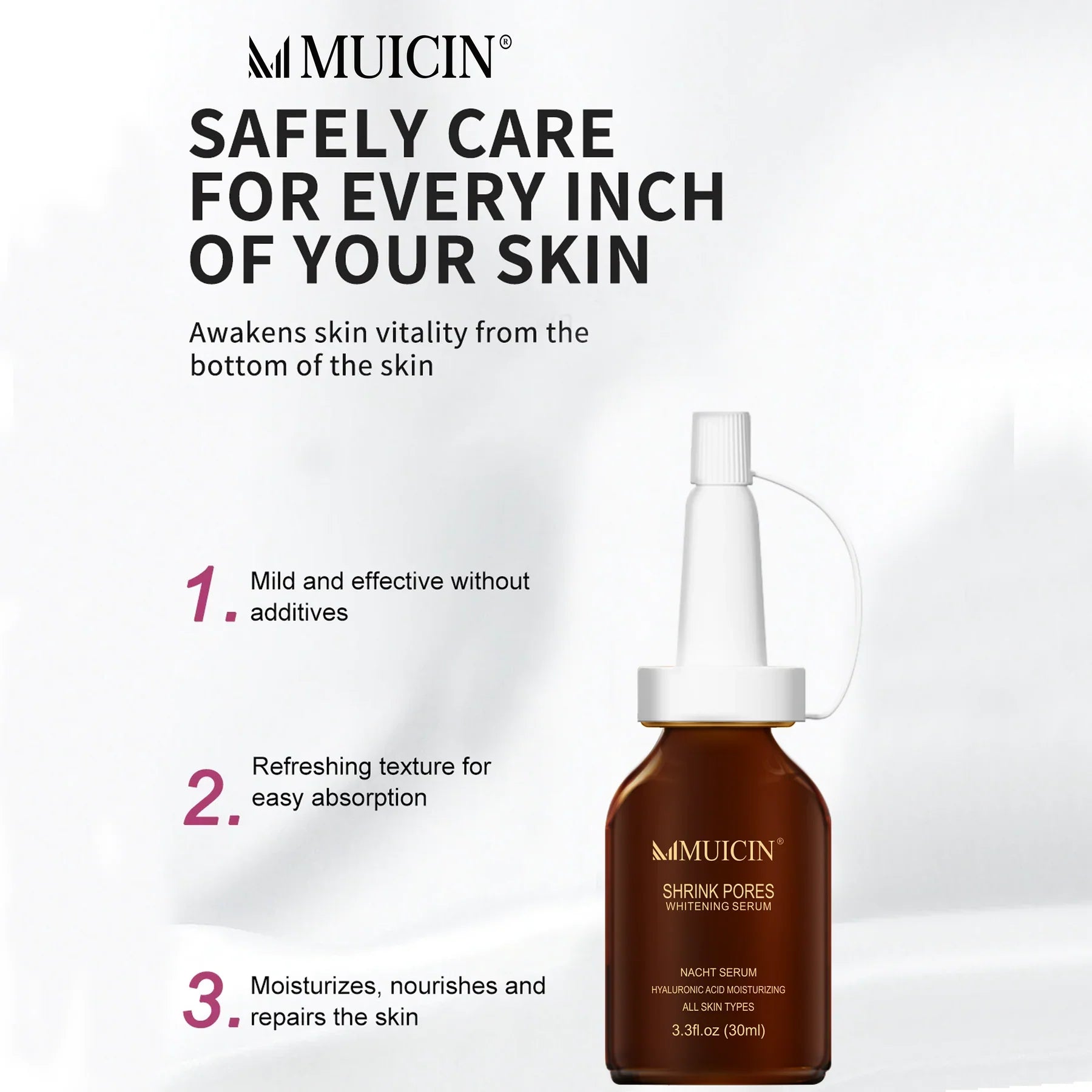 MUICIN - Shrink Pores Hyaluronic Acid Serum - 30ml Muicin
