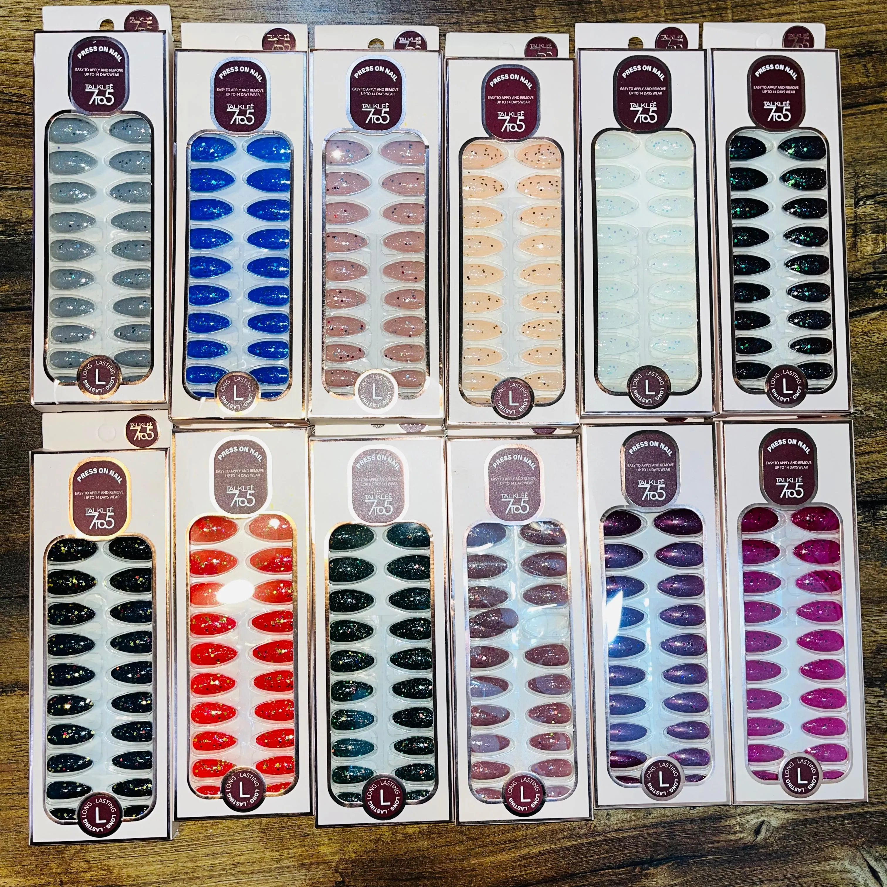 7To5 Talklee Press On nails Artifical Nails With Free Stickers Talklee