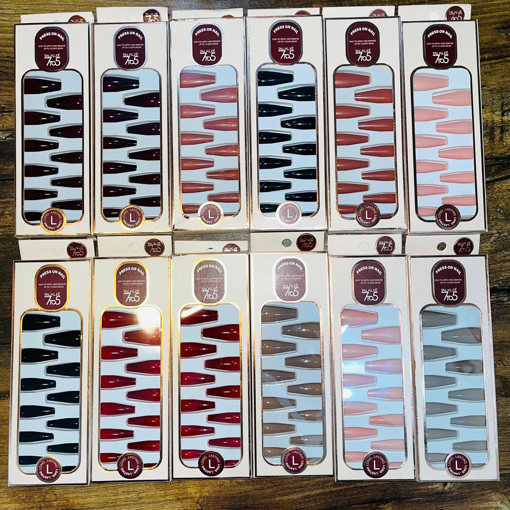 7To5 Talklee Stylish Artifical Nails With Free Stickers Talklee