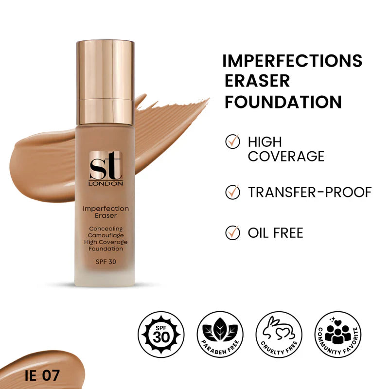 ST London Imperfection Eraser Concealing Foundation, SPF 30 ST London