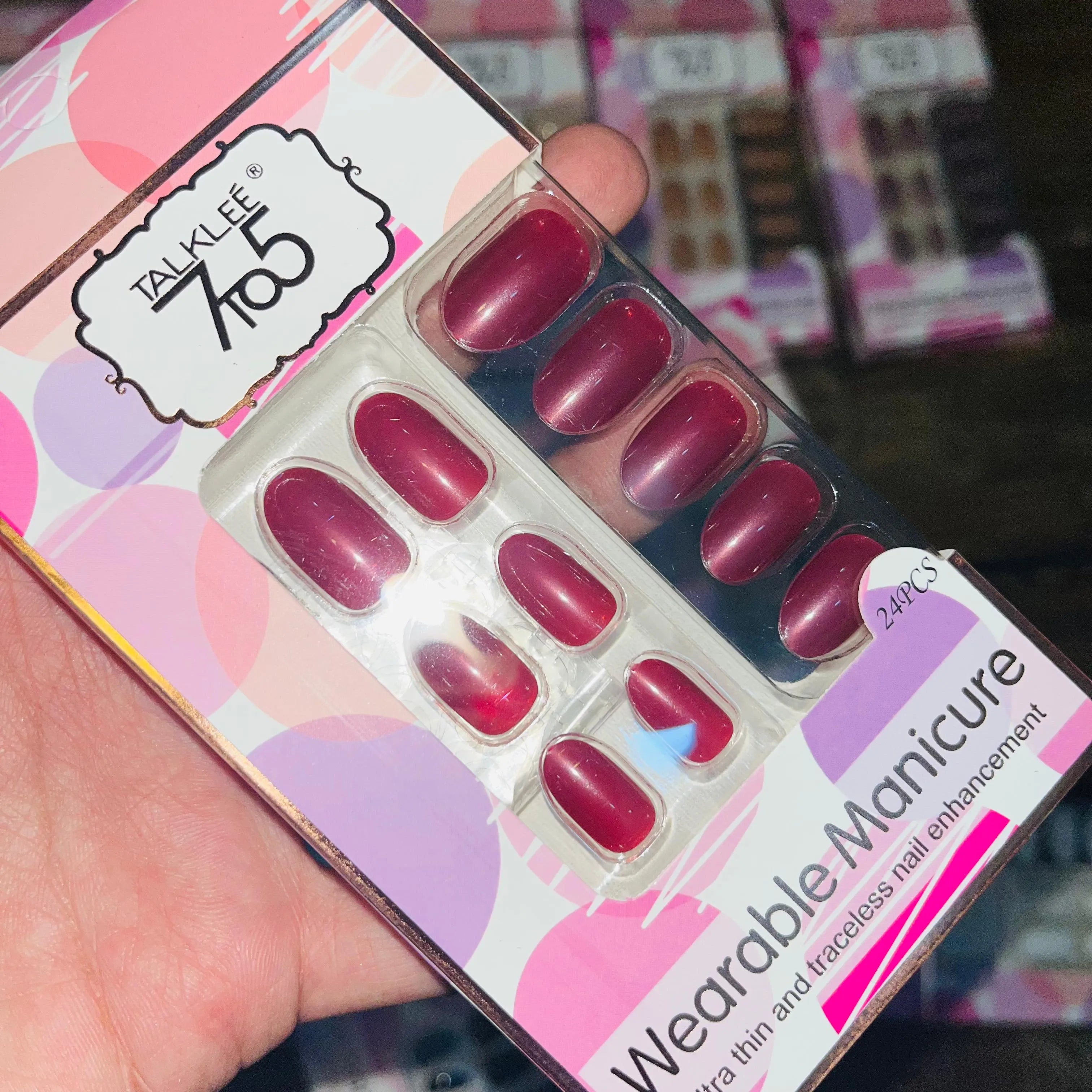 7To5 Talklee Wearable Artifical Nails With Free Stickers Talklee