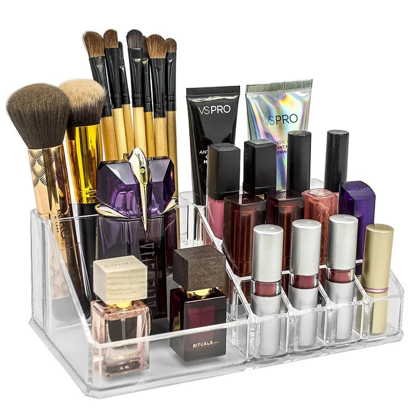 4 Compartments Makeup Lipstick Storage Container Cosmia