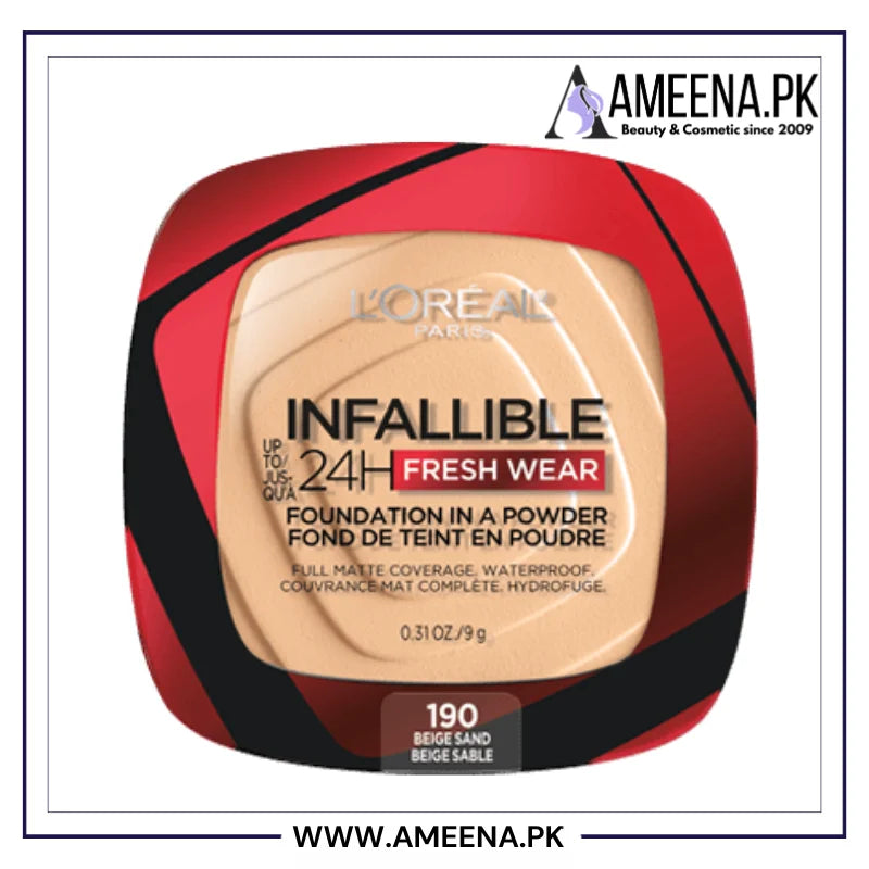 L'Oreal Paris Makeup Infallible Fresh Wear Foundation in a Powder Loreal Paris