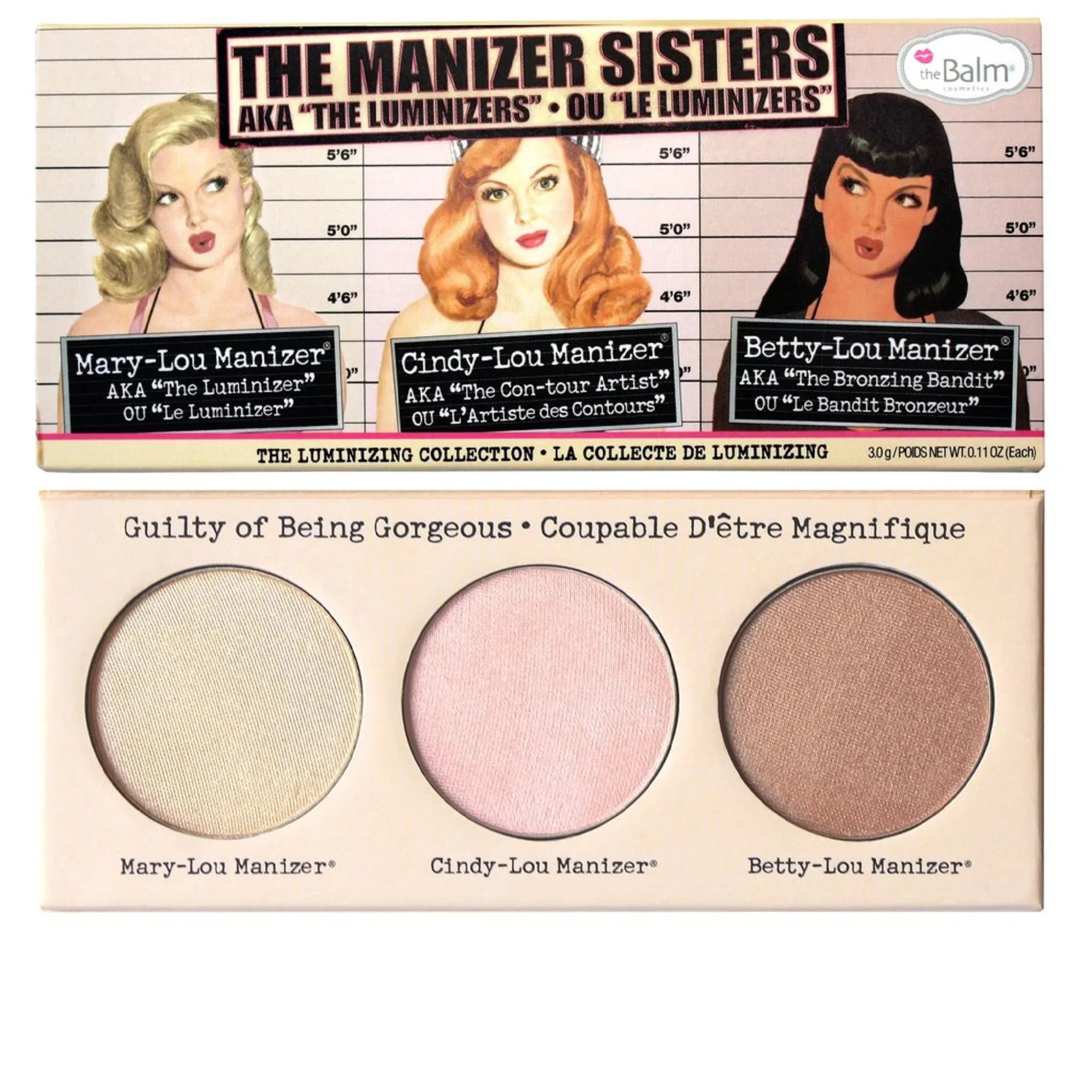 3 Colors The Balm - The Manizer Sister The Balm
