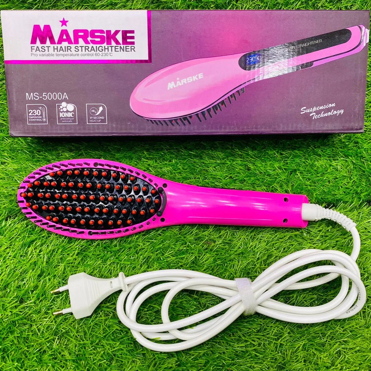 Marske Professional Electric Hair Straightening Brush Marske