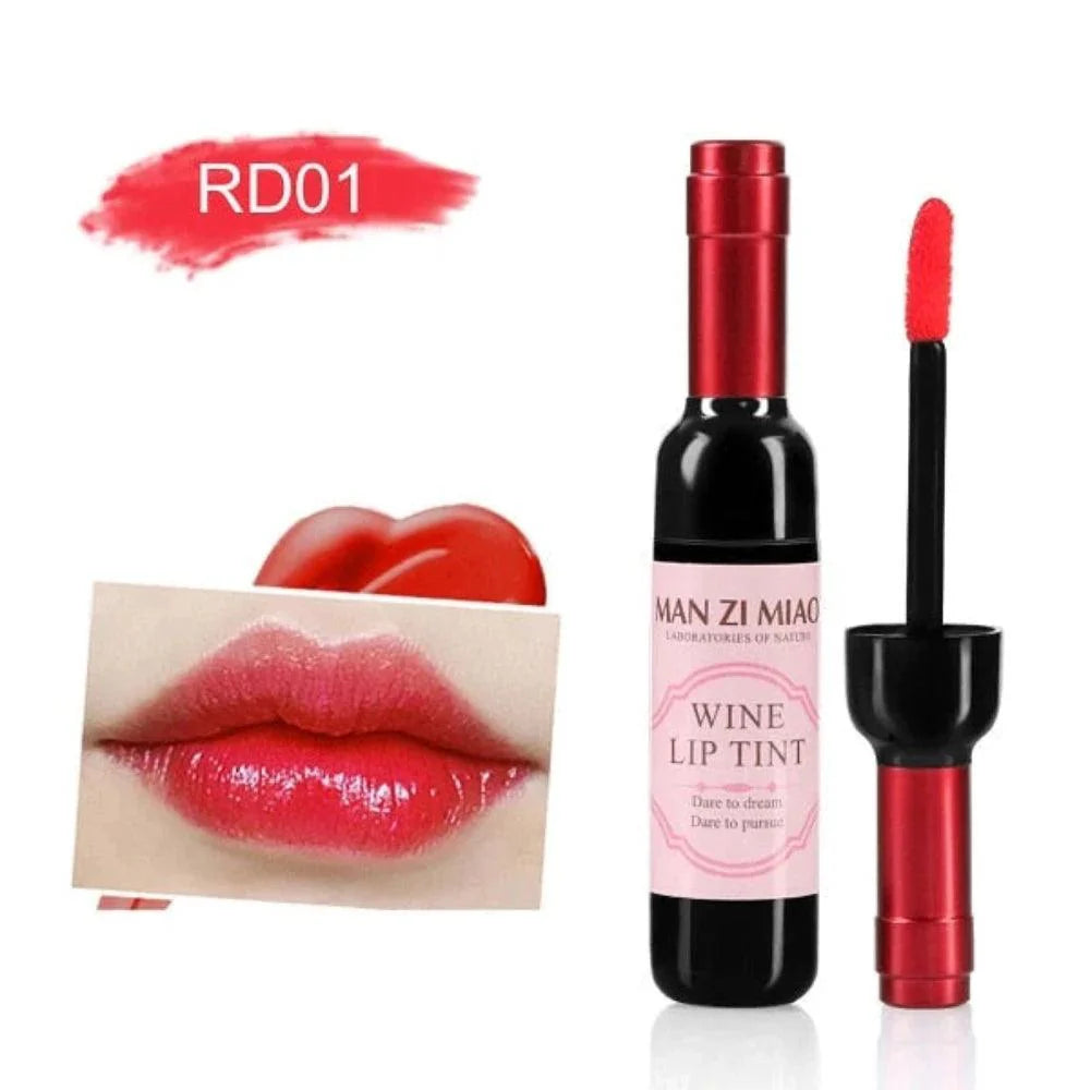 6 Pcs Wine Lip Tint Man ZI Miao