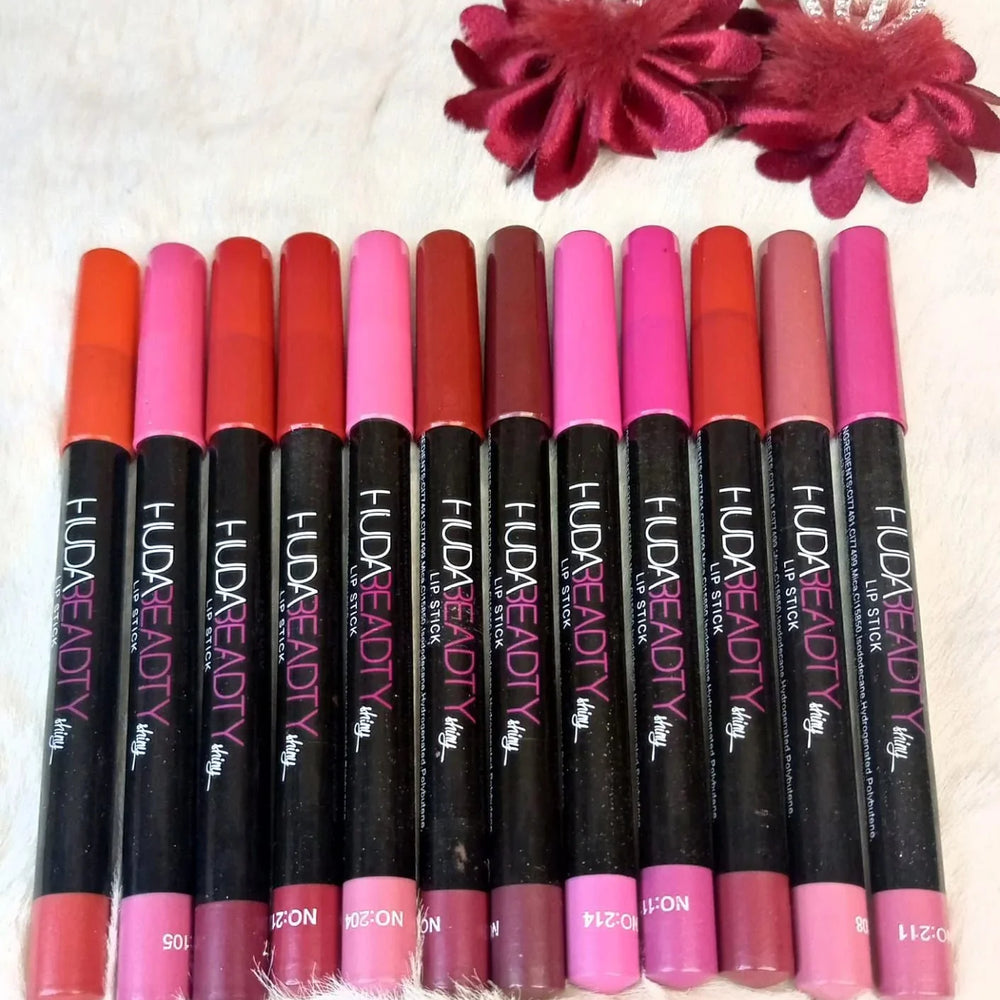 Huda Beadty Lip & Eye Color Pencil Pack Of 12 Huda Beadty