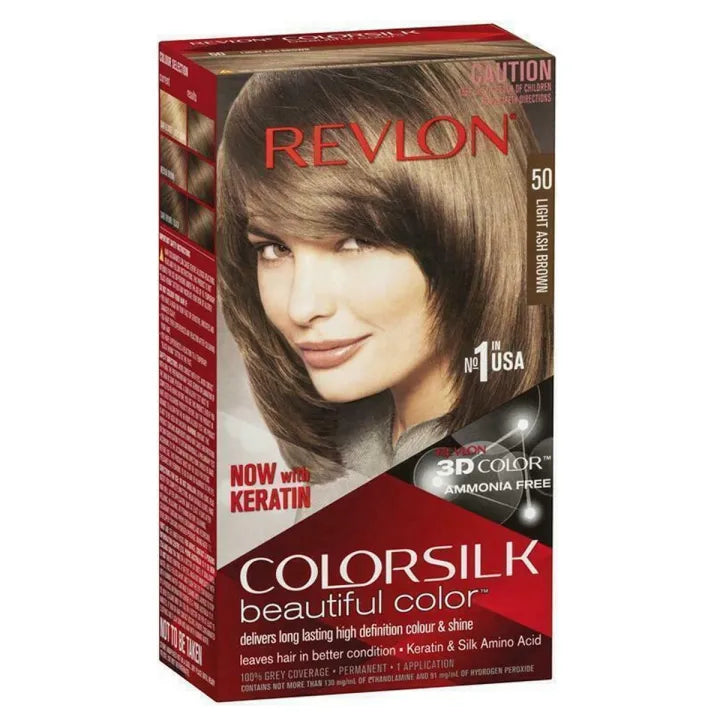 REVLON (Italy) 50 Light Ash Brown 3D Hair Color Revlon