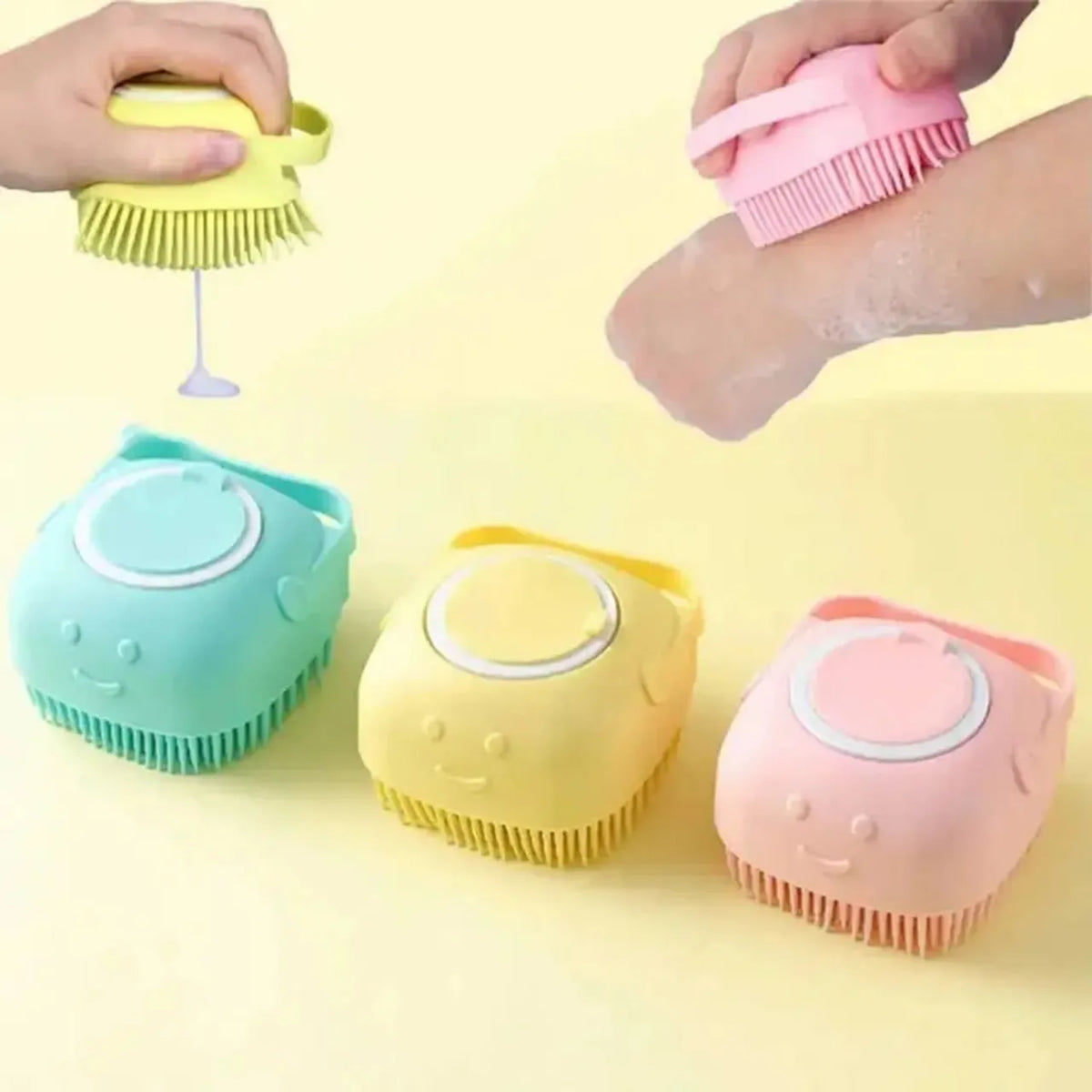 Soft Silicone Bath Brush Body Exfoliator Massage – For Smooth & Cosmia.pk