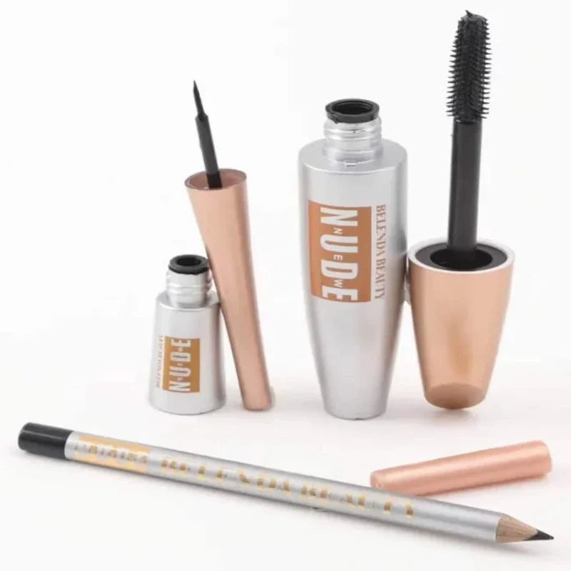 Belenda Beauty 3 in 1 Combo of Eyeliner, Mascara With Eyebrow Pencil Belenda Beauty