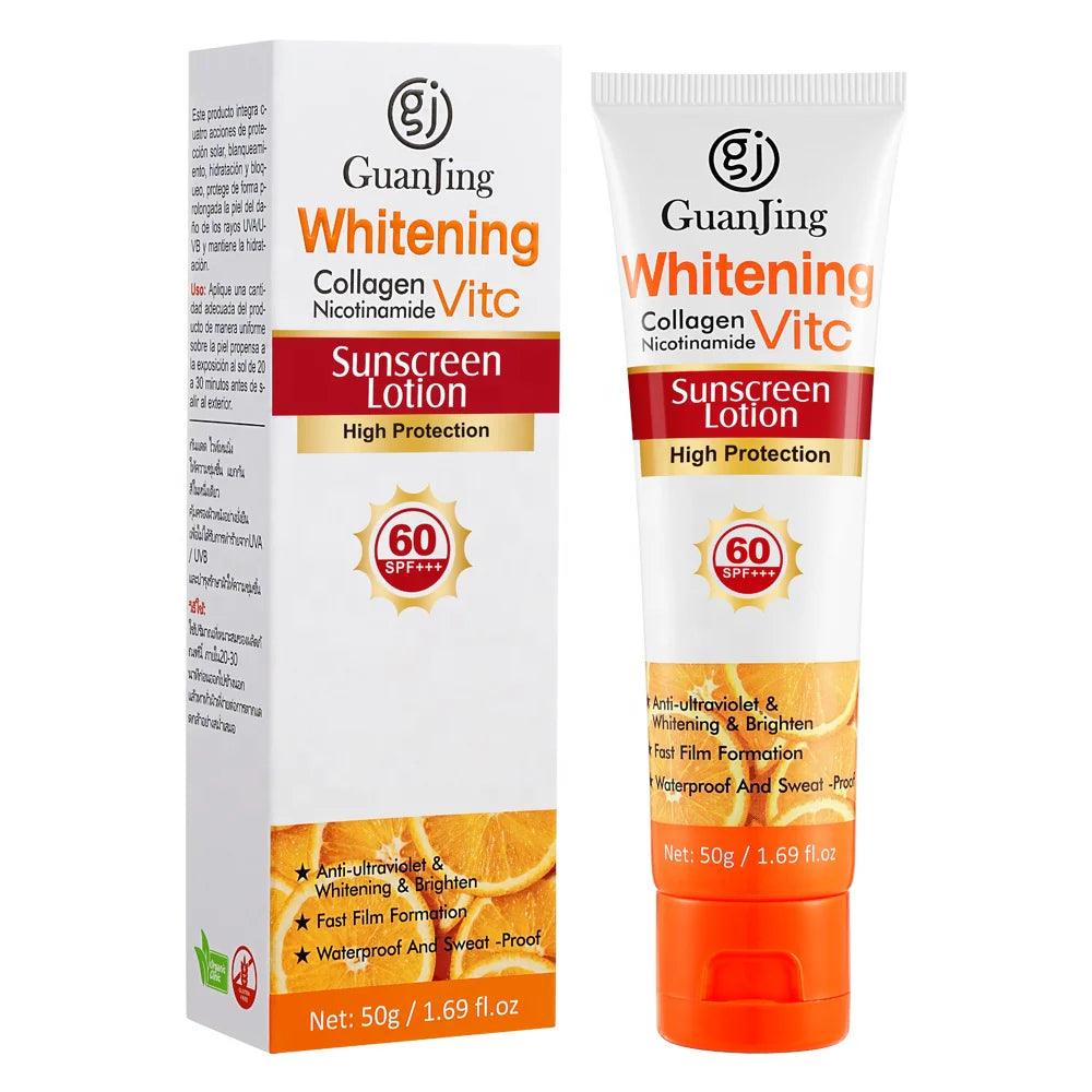 Guanjing Collagen Nicotinamide Vitamin C SPF60+ Sunscreen Lotion Guanjing
