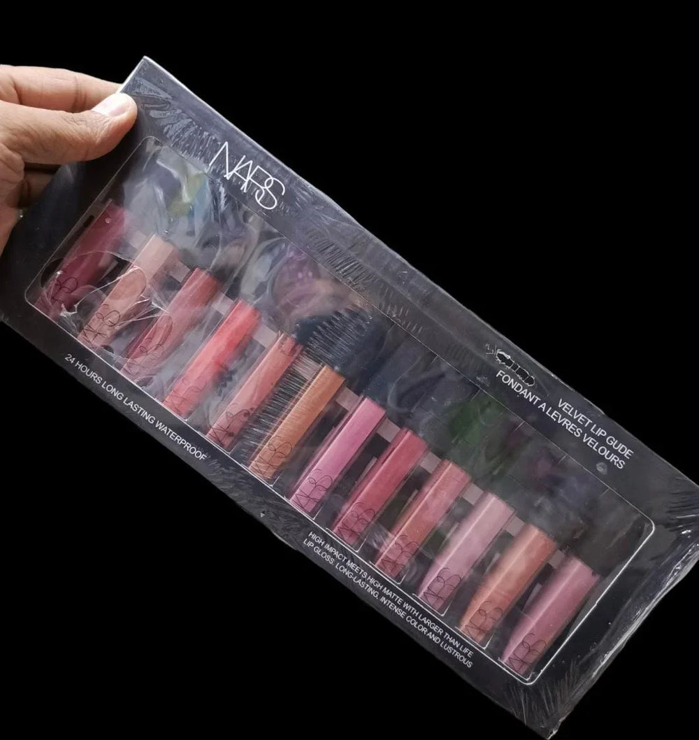 Nars 24 Hour Long Lasting Matt Pack of 12 Lip Glosses Tray Nars