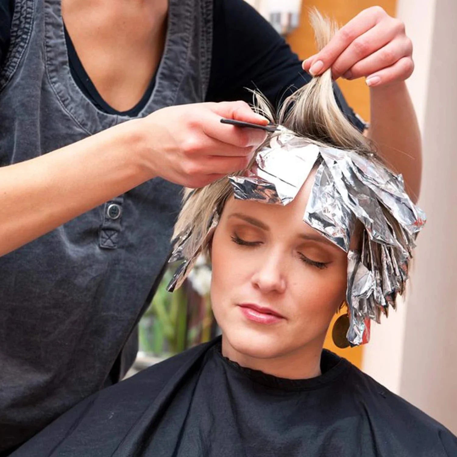 8.4cm*4m Aluminum Foil for Hair Cosmia.pk