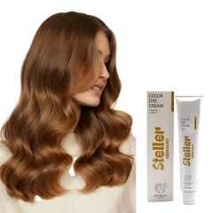 Steller Germany Color Dye Cream - 8/73 Hazelnut Marron - 100ml Steller