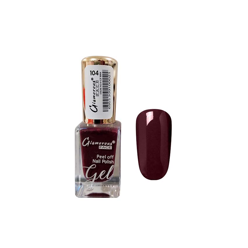 Glamorous Face Gel Peel Off Nail Polish (50 Colours) Glamorous Face