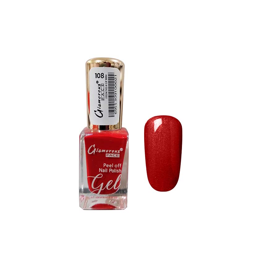 Glamorous Face Gel Peel Off Nail Polish (50 Colours) Glamorous Face