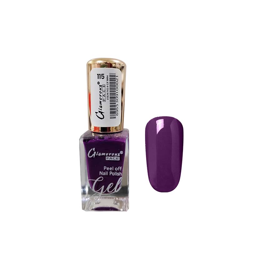 Glamorous Face Gel Peel Off Nail Polish (50 Colours) Glamorous Face