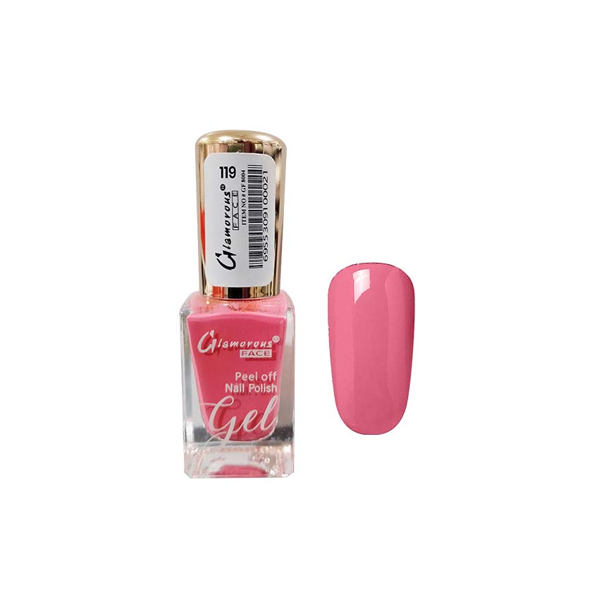 Glamorous Face Gel Peel Off Nail Polish (50 Colours) Glamorous Face