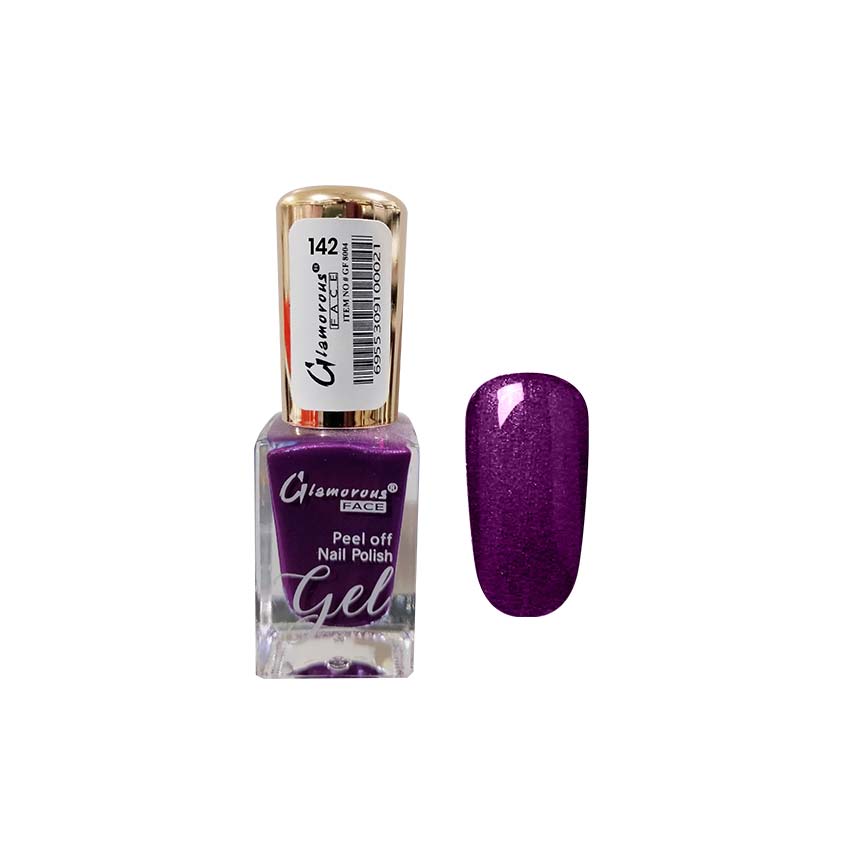 Glamorous Face Gel Peel Off Nail Polish (50 Colours) Glamorous Face