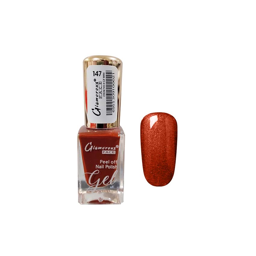 Glamorous Face Gel Peel Off Nail Polish (50 Colours) Glamorous Face