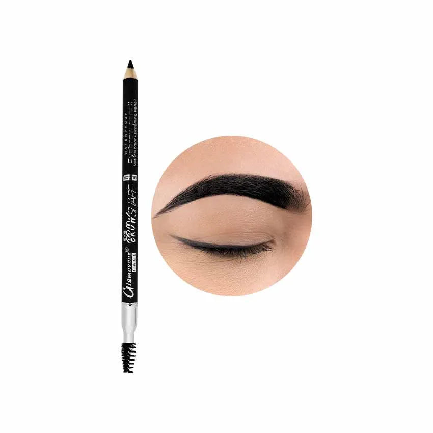 Glamorous Face Waterproof Eyebrow Pencil With Brush (2 Shades) Glamorous Face
