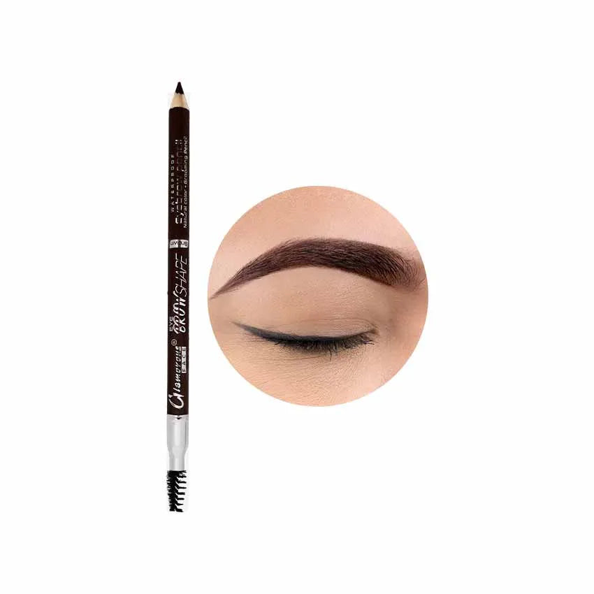 Glamorous Face Waterproof Eyebrow Pencil With Brush (2 Shades) Glamorous Face