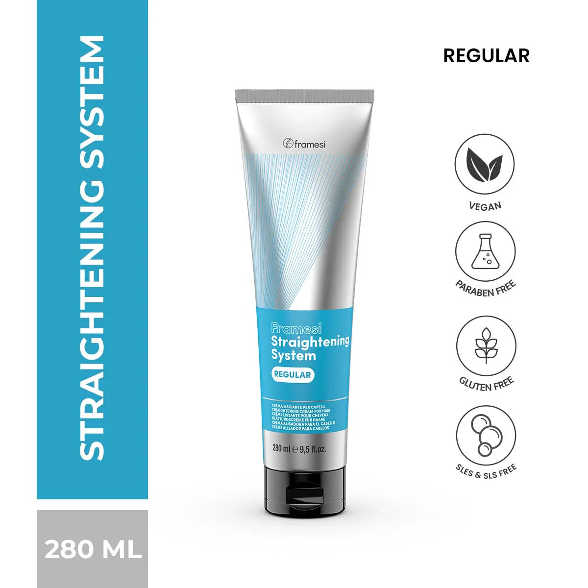 Framesi Straightening System Hair Straightening Cream, Regular - 280ml Framesi