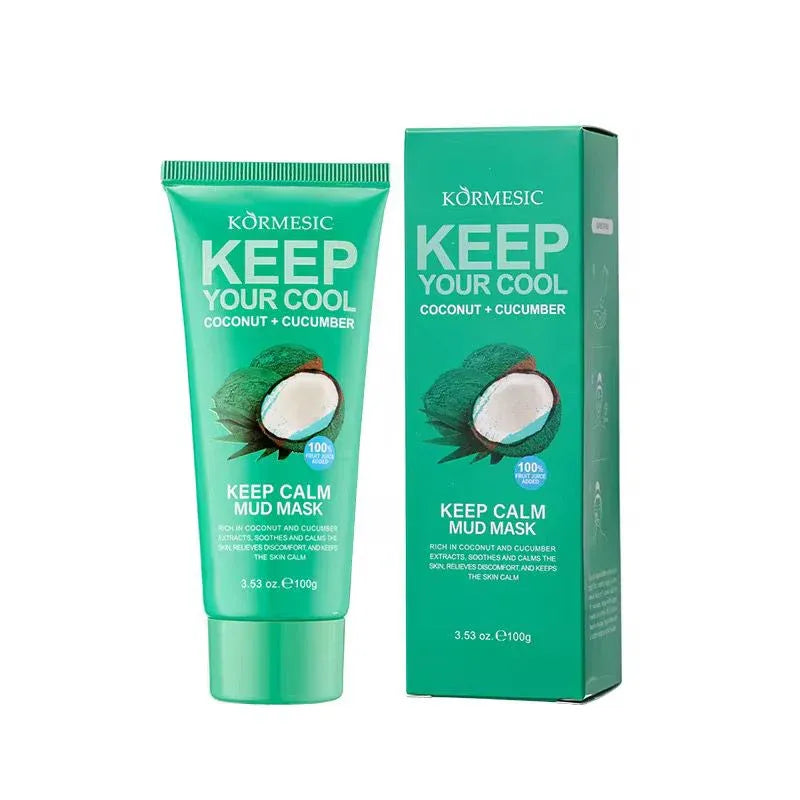 KORMESIC Beauty Skin Care Coconut + Cucumber Face Mask Clay Mud Mask - 100g KORMESIC
