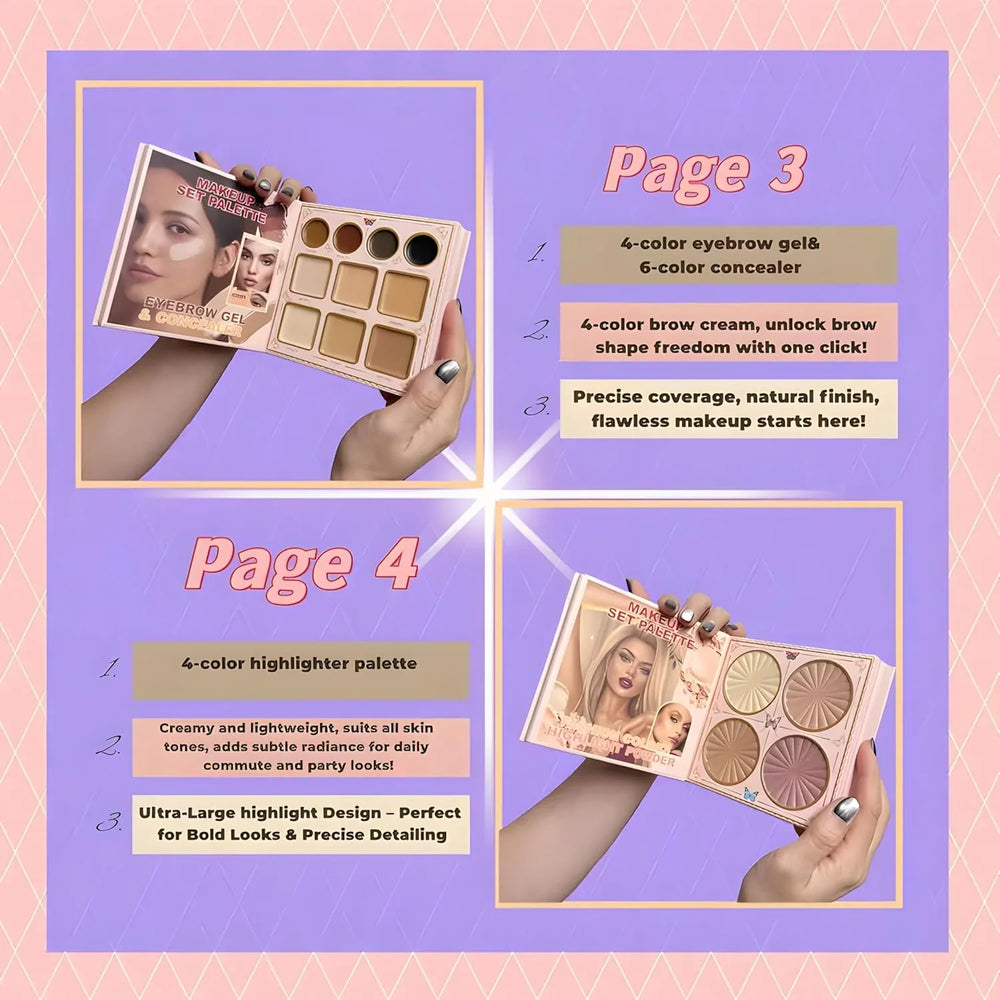 All in One 7 Pages Makeup Book IGOODCO