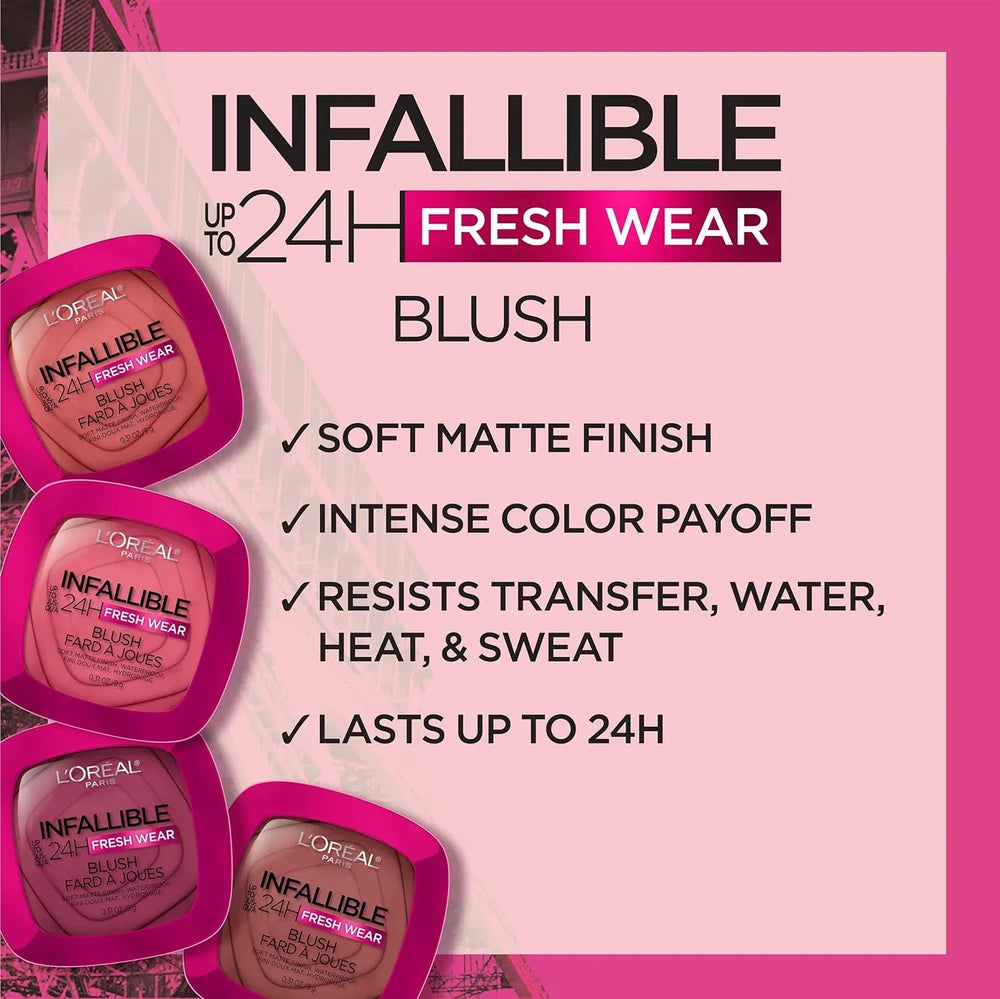 L'Oreal Paris Infallible Up to 24H Fresh Wear Soft Matte Blush Loreal Paris