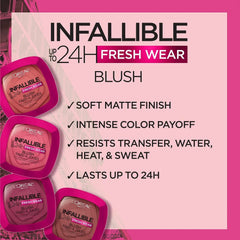 L'Oreal Paris Infallible Up to 24H Fresh Wear Soft Matte Blush Loreal Paris