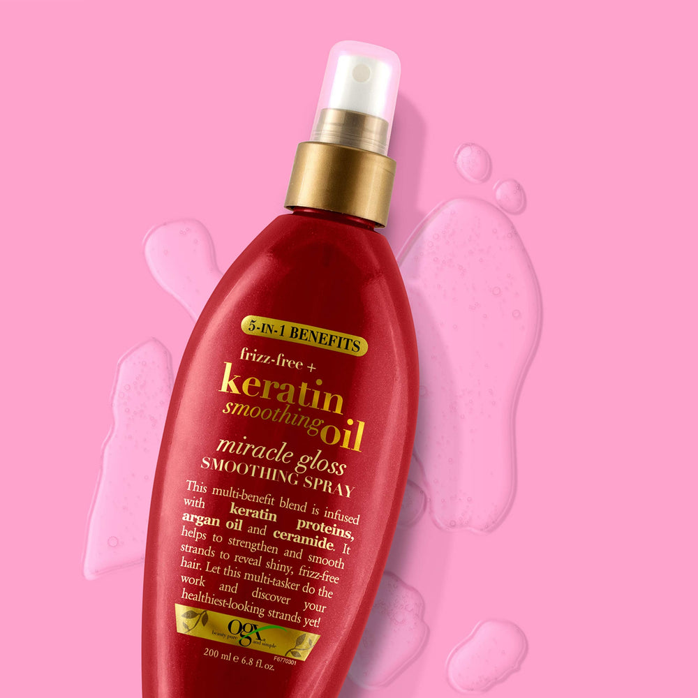 Ogx Organix Keratin Smoothing Oil Hair Spray 200ml Ogx