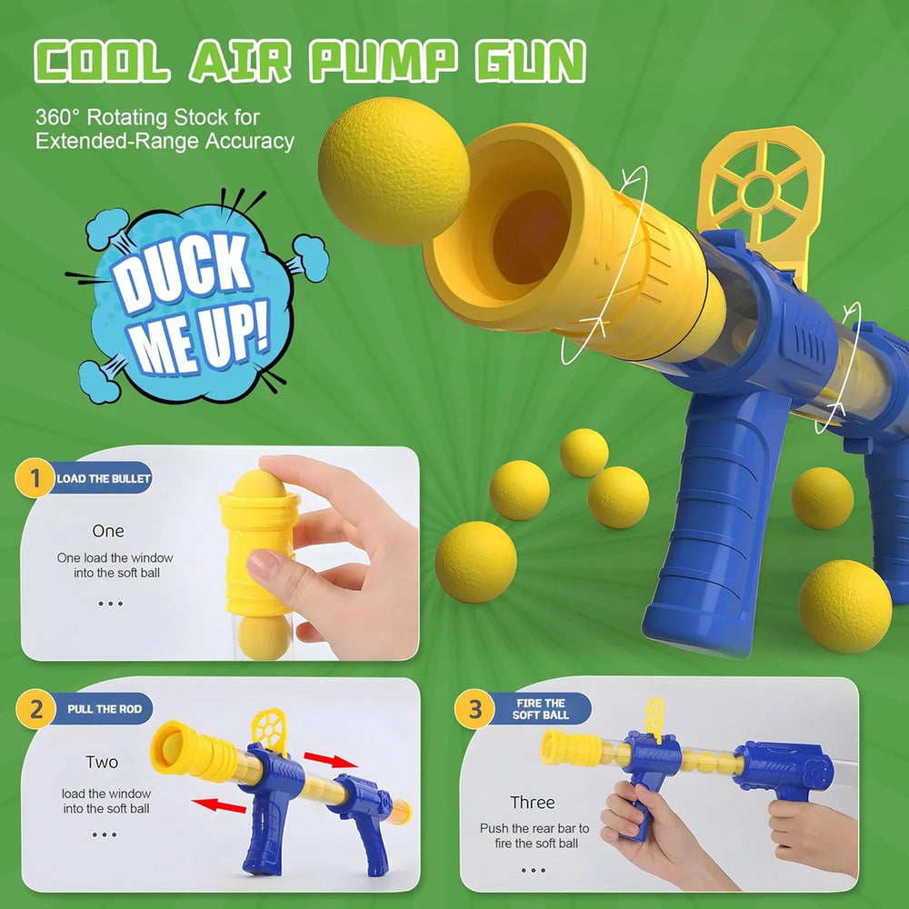 Duck Foam Soft-bullets Air Gun Shooting Game Toy Cosmia.pk