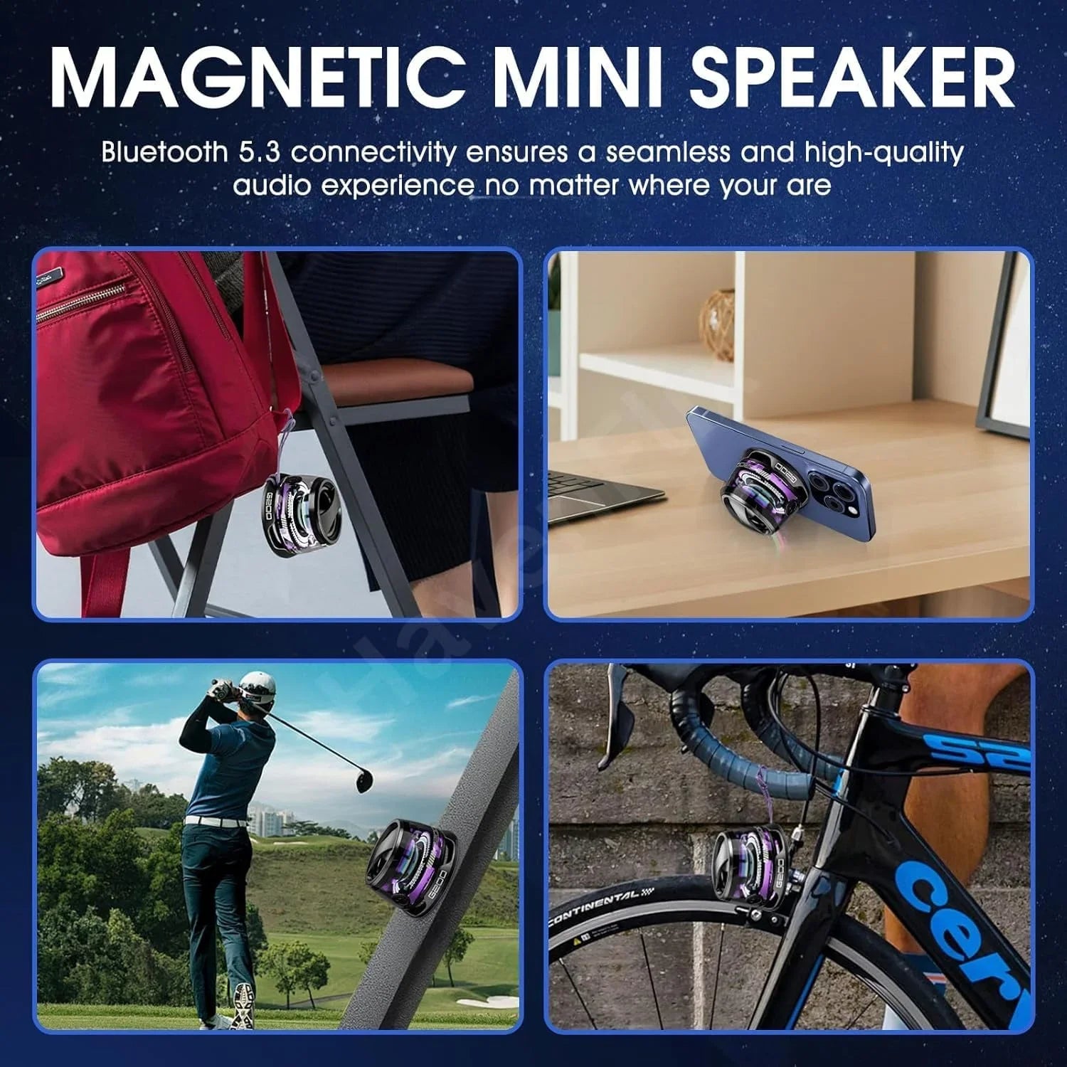 Multifunctional G200 Portable Magnetic Bluetooth Speaker with RGB Cosmia.pk
