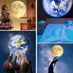 3D Moon Earth Projection LED Lamp Cosmia.pk