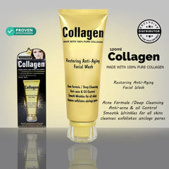 Wokali Collagen Anti‑Aging & Anti‑Acne Facial Wash - 120ml Wokali